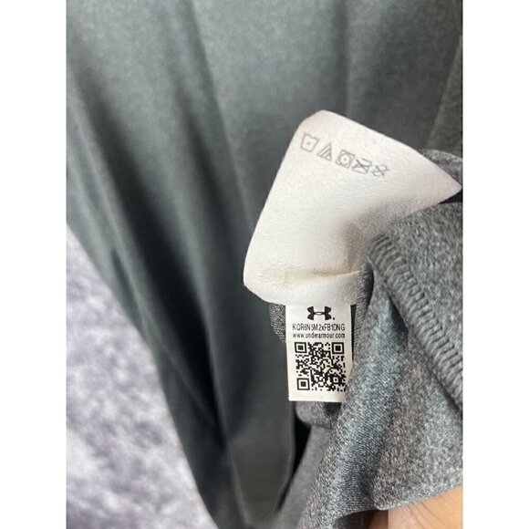 Under Armour Grey Black Training Shirt Top Tee Tank Men's Sport Loose Fit Medium - Picture 5 of 12